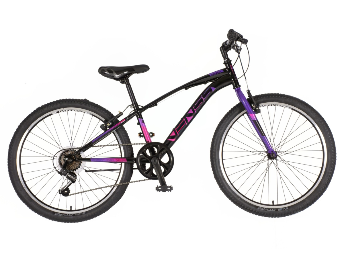 Bicikl Venssini Arcadia 24" crno ljubičasti