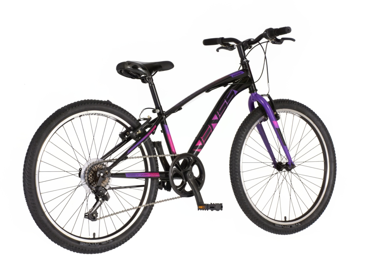Bicikl Venssini Arcadia 24" crno ljubičasti