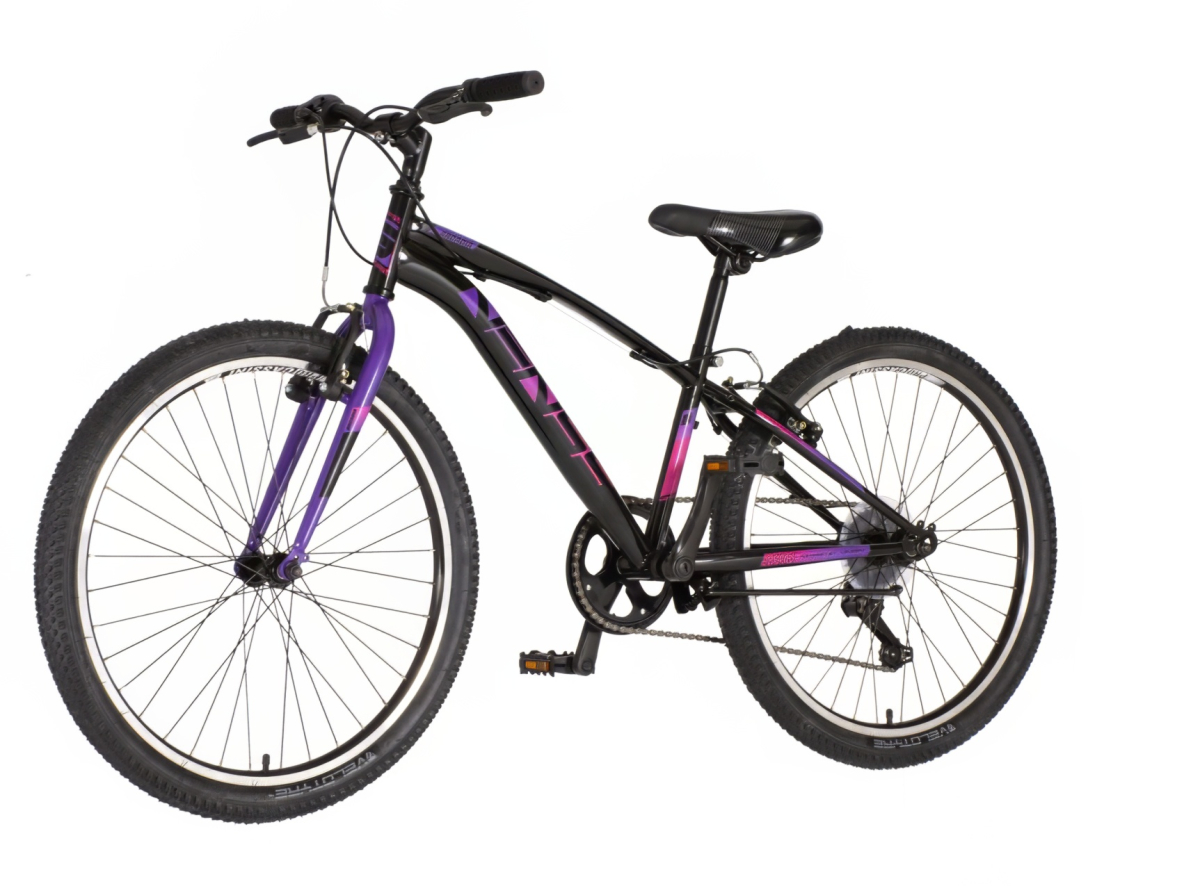 Bicikl Venssini Arcadia 24" crno ljubičasti