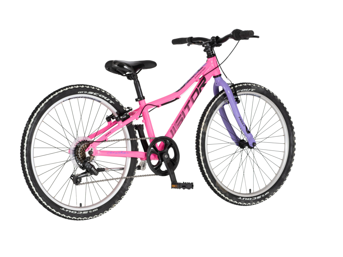 Bicikl Visitor Proxy 24" roze ljubičasti