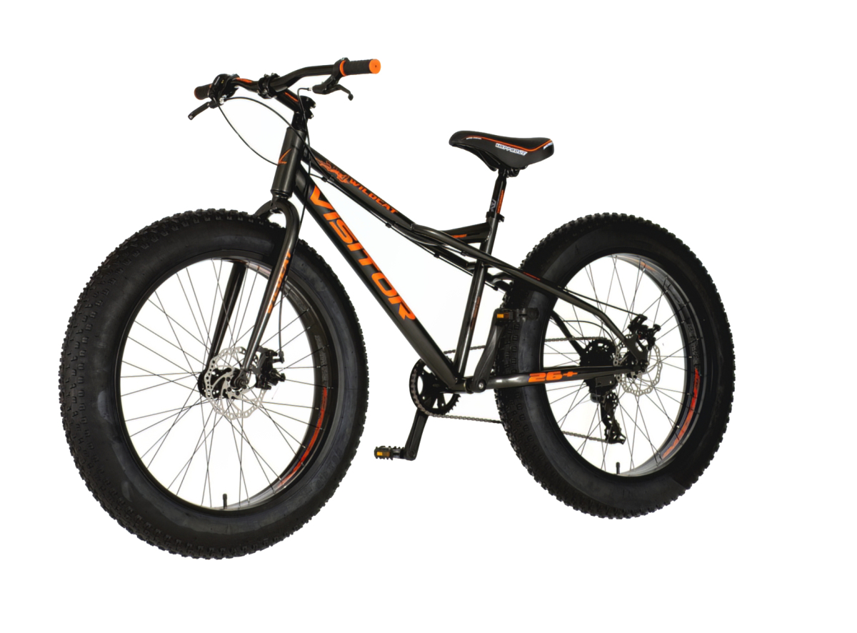 Bicikl Visitor Fat bike 26" Bigfoot  sivo narandžasti