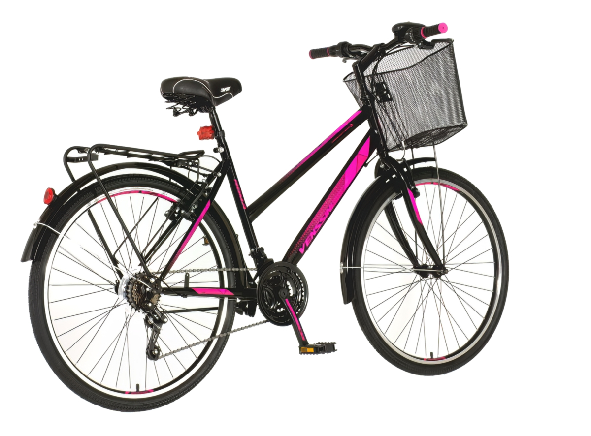 Bicikl Venssini Roma 26" crno roze