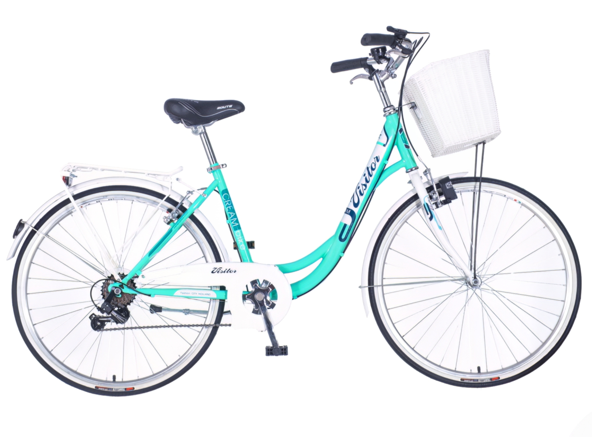 Visitor cream bicikla tirkiz bela-fam2632s6