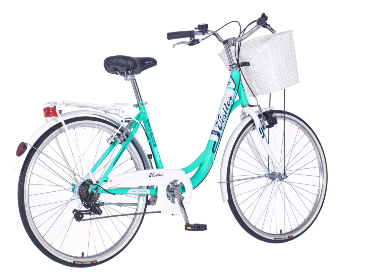 Visitor cream bicikla tirkiz bela-fam2632s6