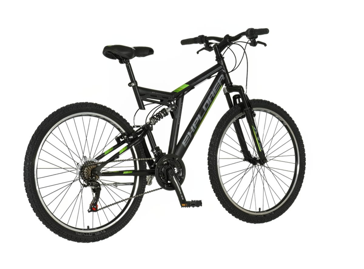 Bicikl ExplorerTthunder full suspension 26" crno zeleni