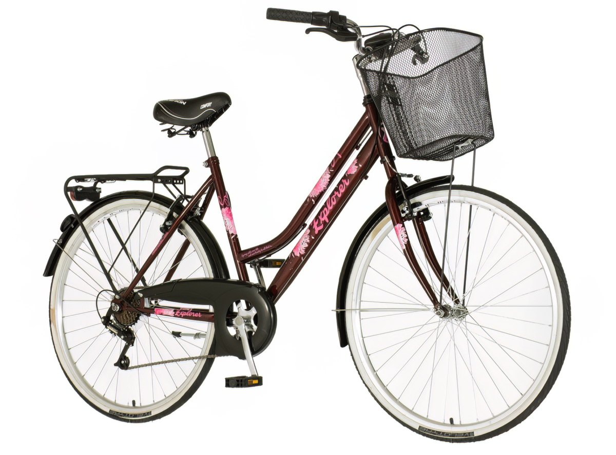 Explorer elite lady bicikla bordo roza-eli261s6