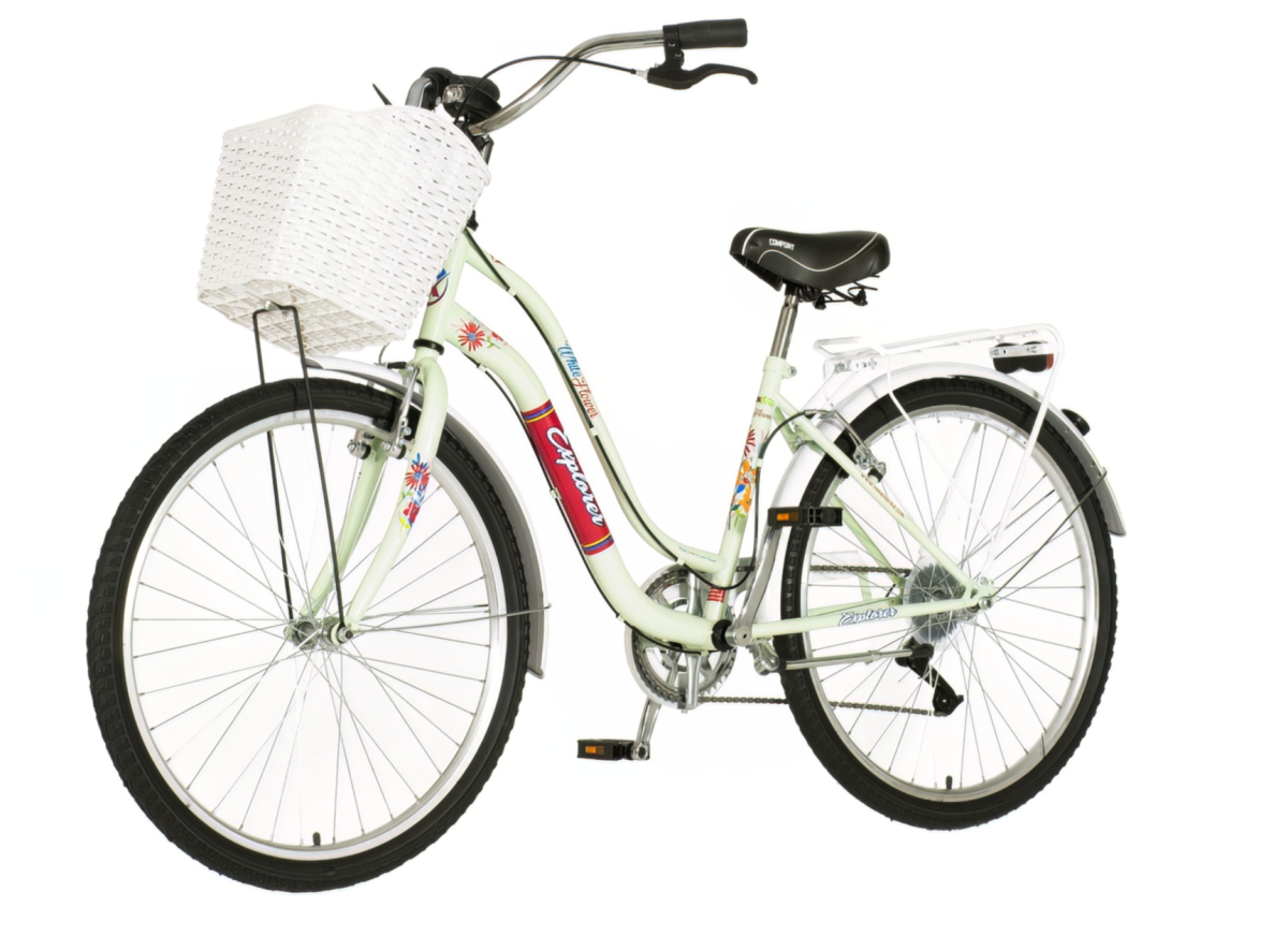 White flower explorer bicikla zeleno roza-lad262s6
