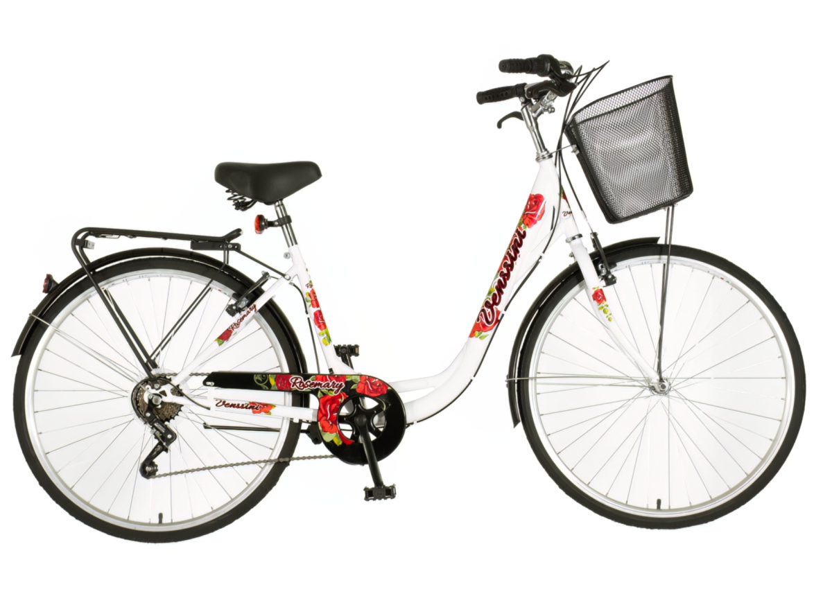 Bicikl Venssini Diamante 26x1.3/8" belo crveni