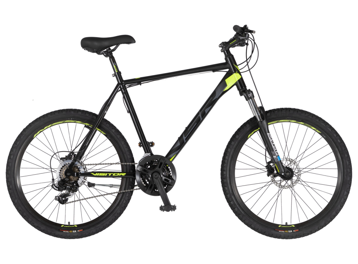 Bicikl Visitor Master 26" crno žuti disk hidraulika