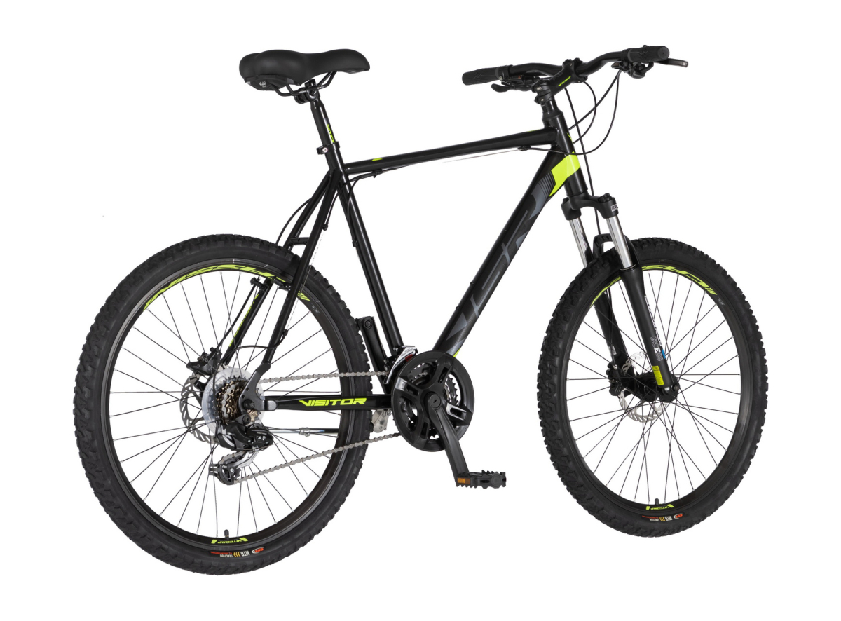 Bicikl Visitor Master 26" crno žuti disk hidraulika