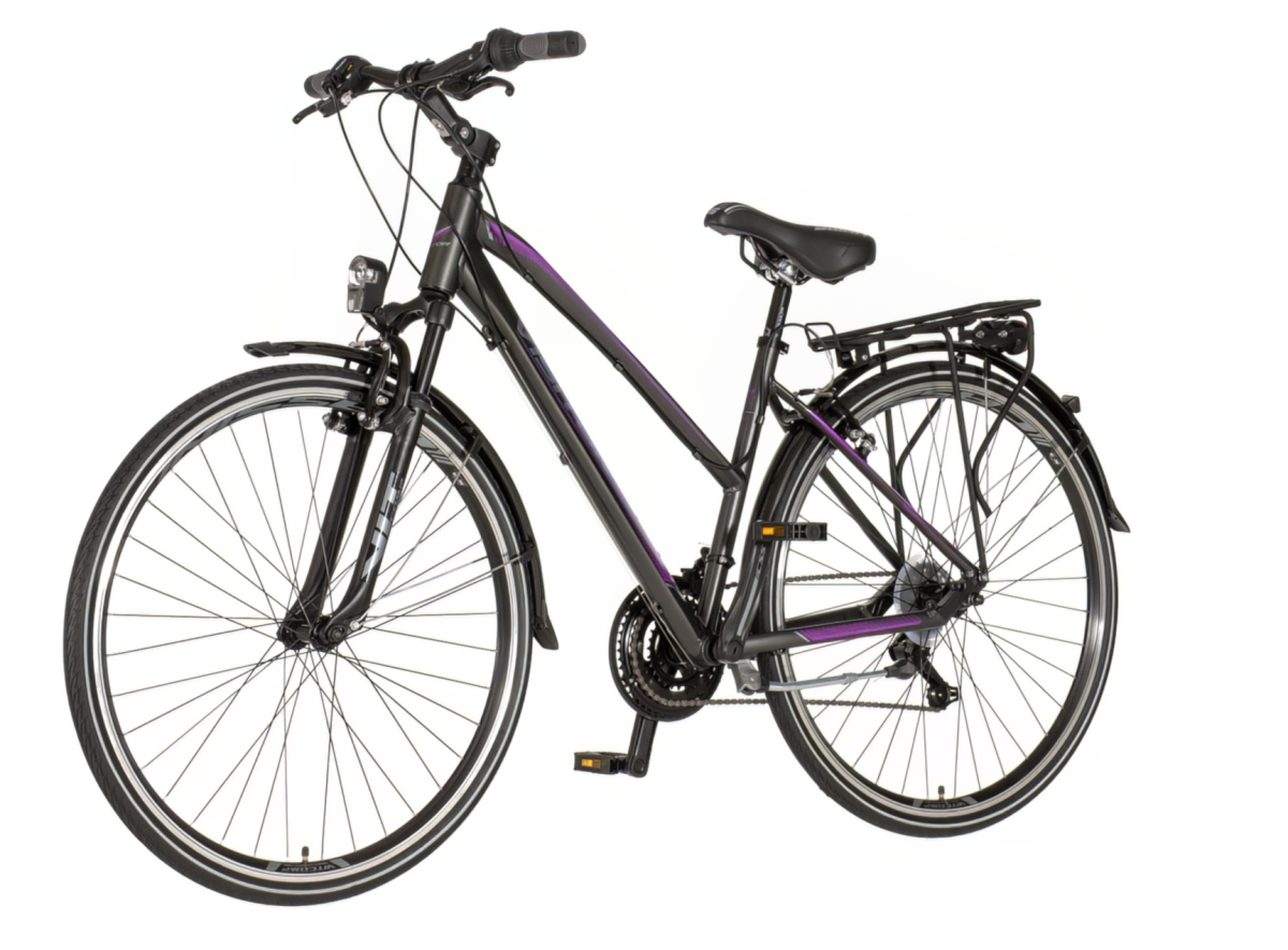 Bicikl Visitor Terra lady 28" crno ljubičasti