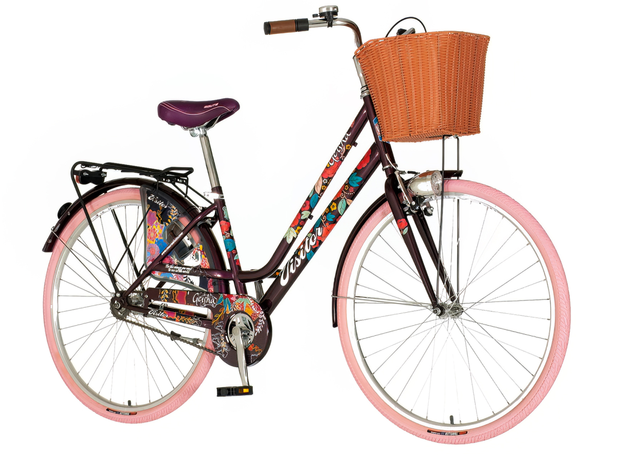 Ljubičasto roza geisha ženska bicikla -fas282f