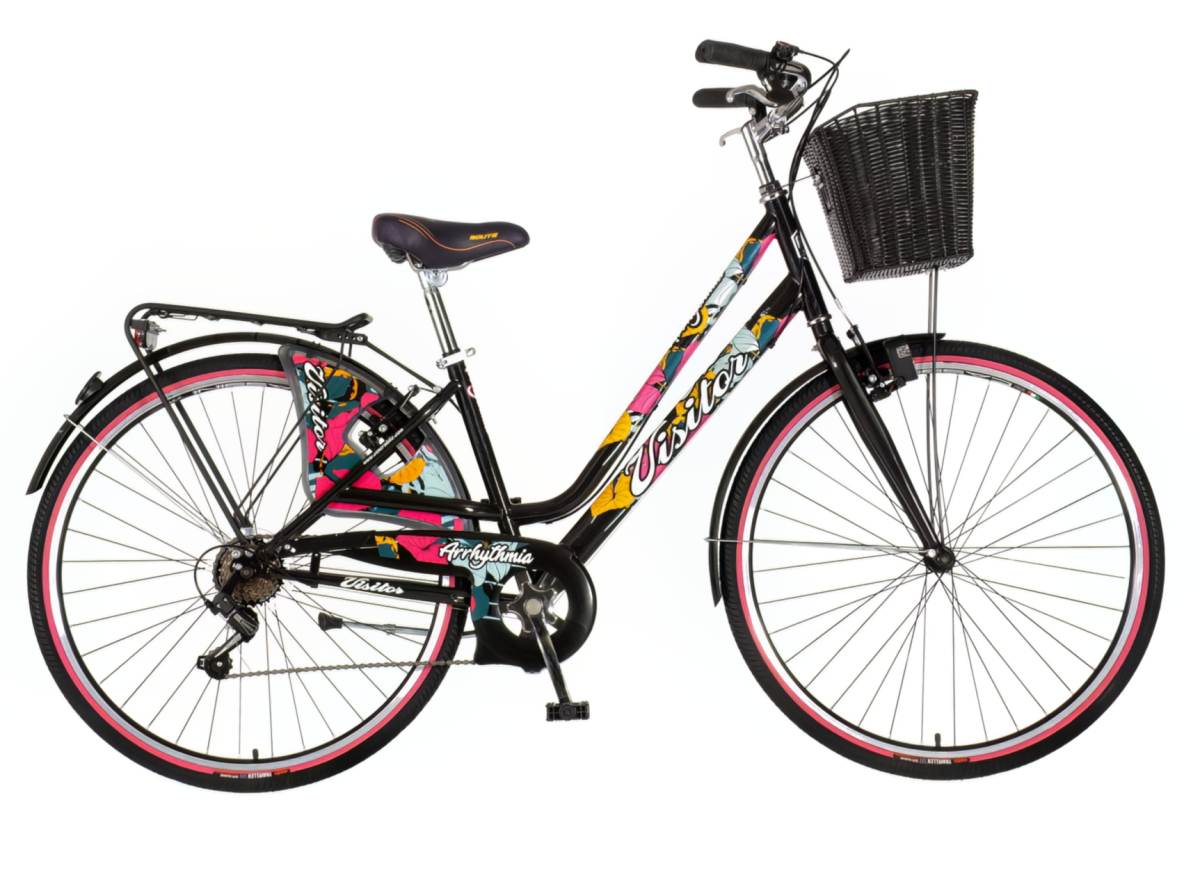 Bicikl Visitor Fashion Arrhythmia 28" crno multikolor