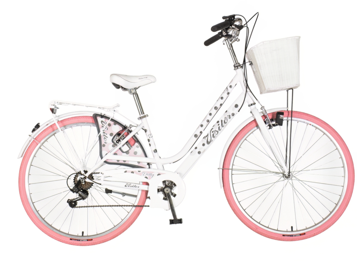Bicikl Visitor Dotty 28" belo roze