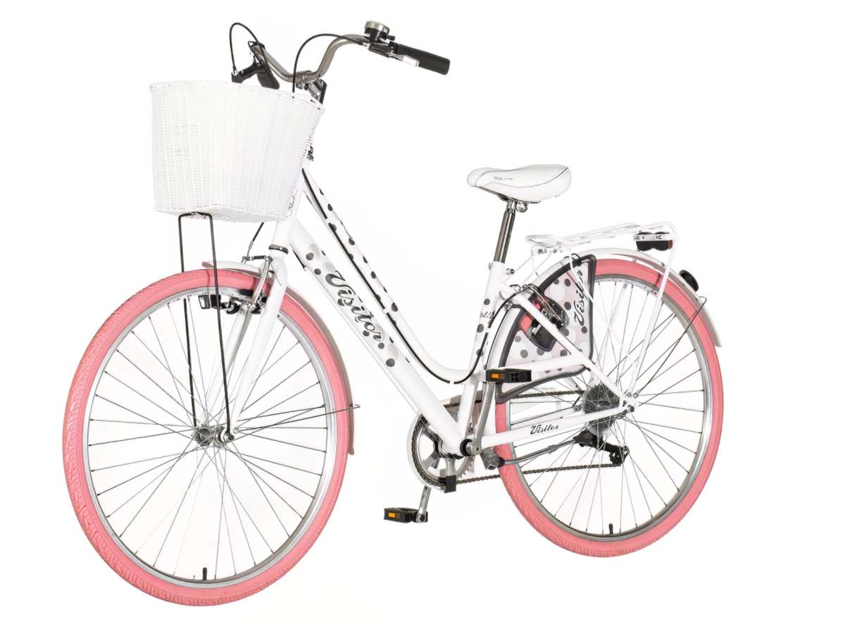 Bicikl Visitor Dotty 28" belo roze