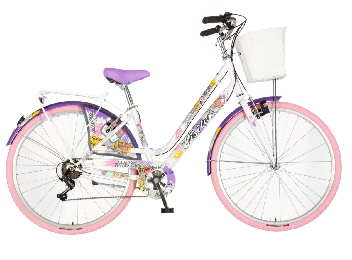 Bicikl Visitor Fashion Holicolor 28" belo multikolor