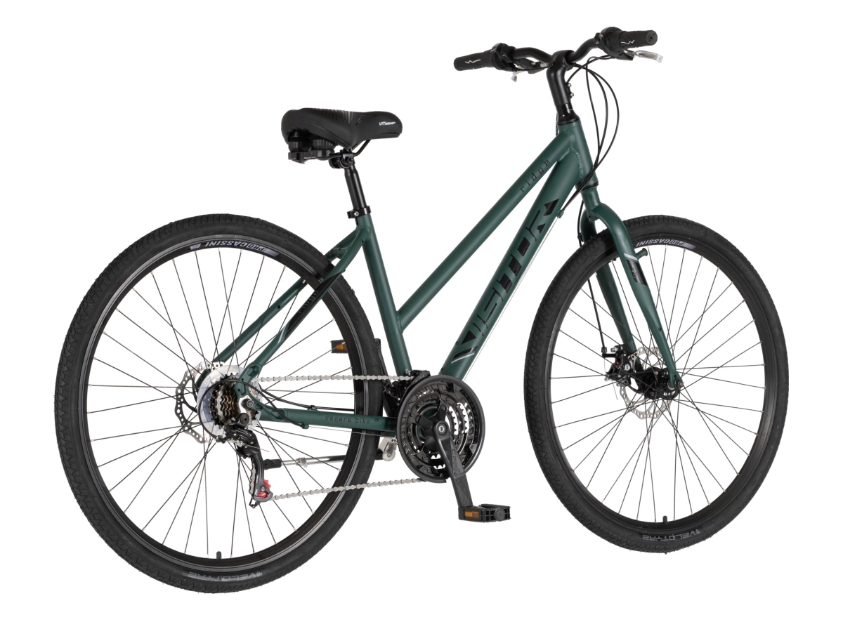 BICIKL CITY VISITOR RIDGE 28" ALU 17" DISK DUPLI 18 BRZINA 167-192CM(L/XL) ZELENI MAT
