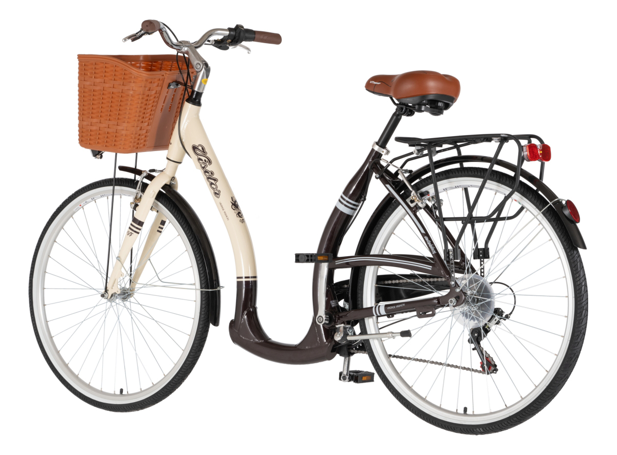 BICIKL CITY VISITOR VINTAGE 28" ALU 19" V-BRAKE  6 BRZINA 167-192CM (L/XL) BEŽ BRAON PERLA MAT UV