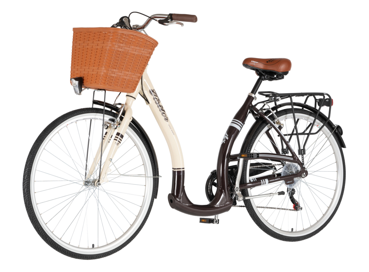 BICIKL CITY VISITOR VINTAGE 28" ALU 19" V-BRAKE  6 BRZINA 167-192CM (L/XL) BEŽ BRAON PERLA MAT UV