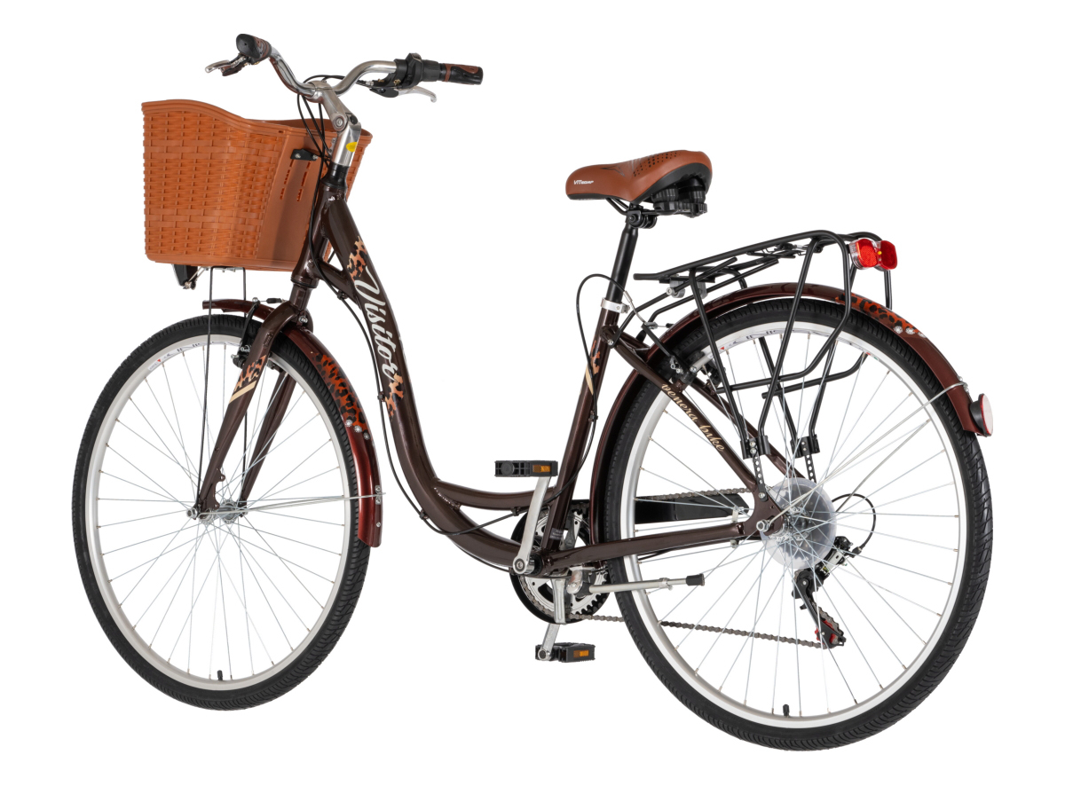 BICIKL FASHION VISITOR SAVANNA 28" ALU 18" V-BRAKE  6 BRZINA 155-178CM (S/M) BRAON LEOPARD PERLA UV 