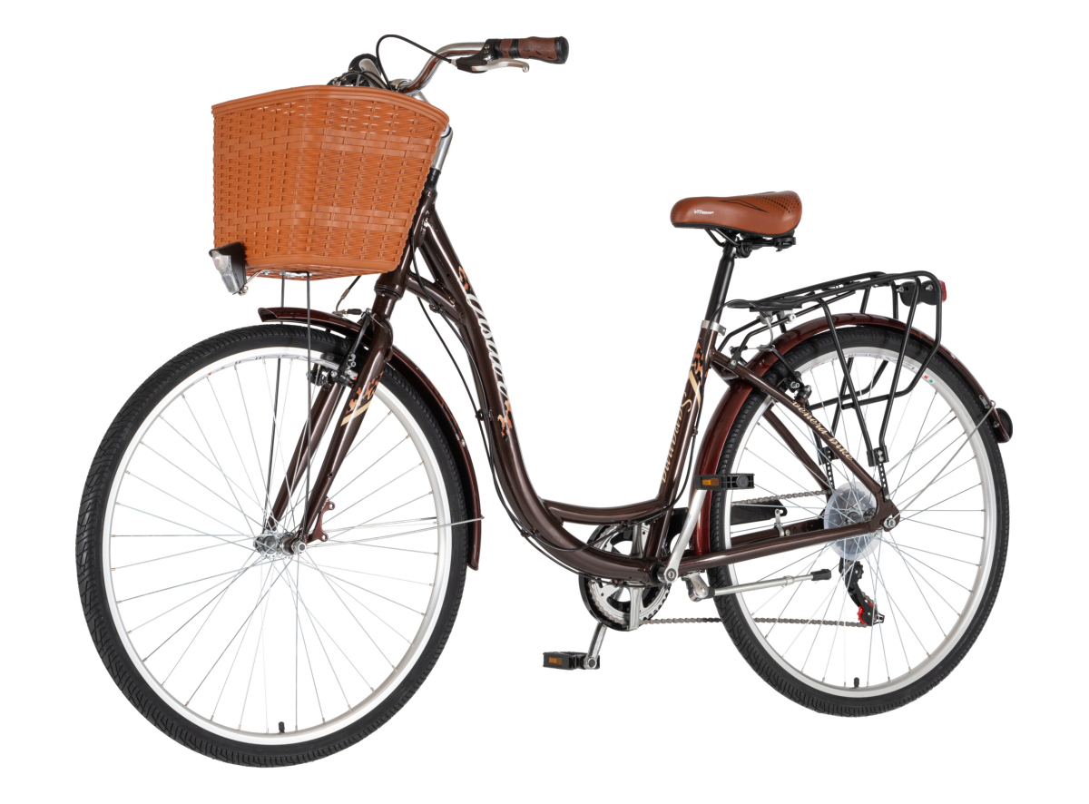 BICIKL FASHION VISITOR SAVANNA 28" ALU 18" V-BRAKE  6 BRZINA 155-178CM (S/M) BRAON LEOPARD PERLA UV 