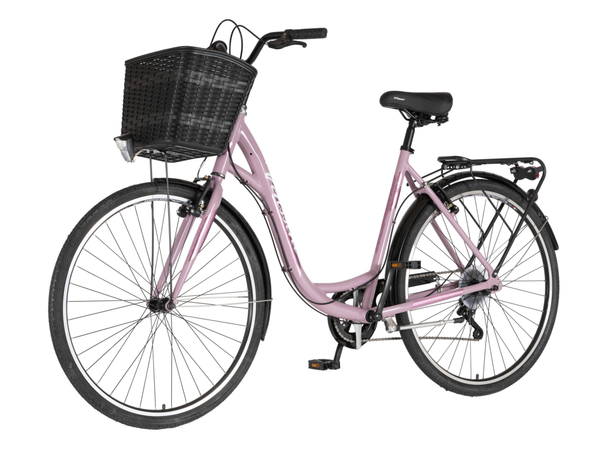 BICIKL FASHION VENSSINI GRACE 28" ALU 21" V-BRAKE  6 BRZINA 167-192CM (L/XL) ROZE