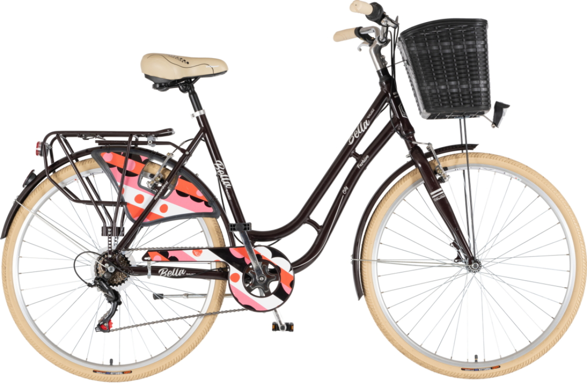BICIKL FASHION VISITOR BELLA ALU 28" ALU 21" V-BRAKE  6 BRZINA 155-178CM (S/M) BRAON PERLA UV SJAJ