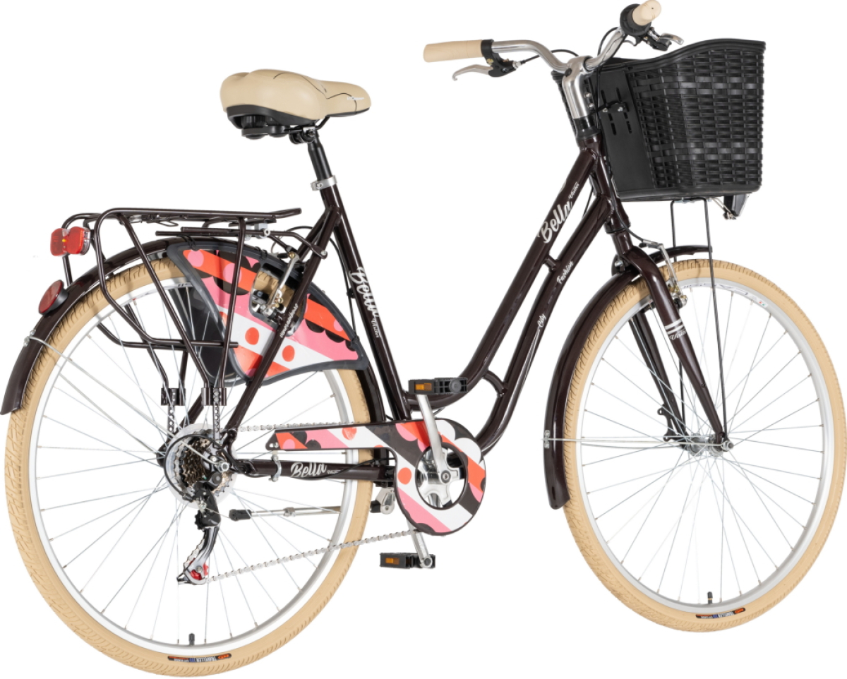 BICIKL FASHION VISITOR BELLA ALU 28" ALU 21" V-BRAKE  6 BRZINA 155-178CM (S/M) BRAON PERLA UV SJAJ