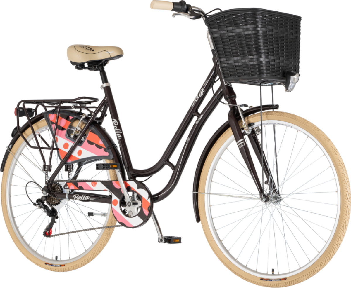BICIKL FASHION VISITOR BELLA ALU 28" ALU 21" V-BRAKE  6 BRZINA 155-178CM (S/M) BRAON PERLA UV SJAJ