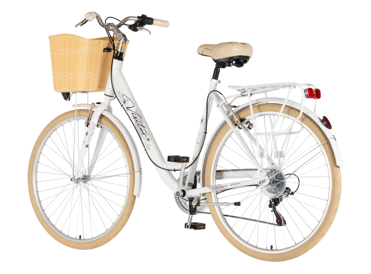 BICIKL FASHION VISITOR BLOOM 28" ALU 21" V-BRAKE  6 BRZINA 155-178CM (S/M) BELI PERLA