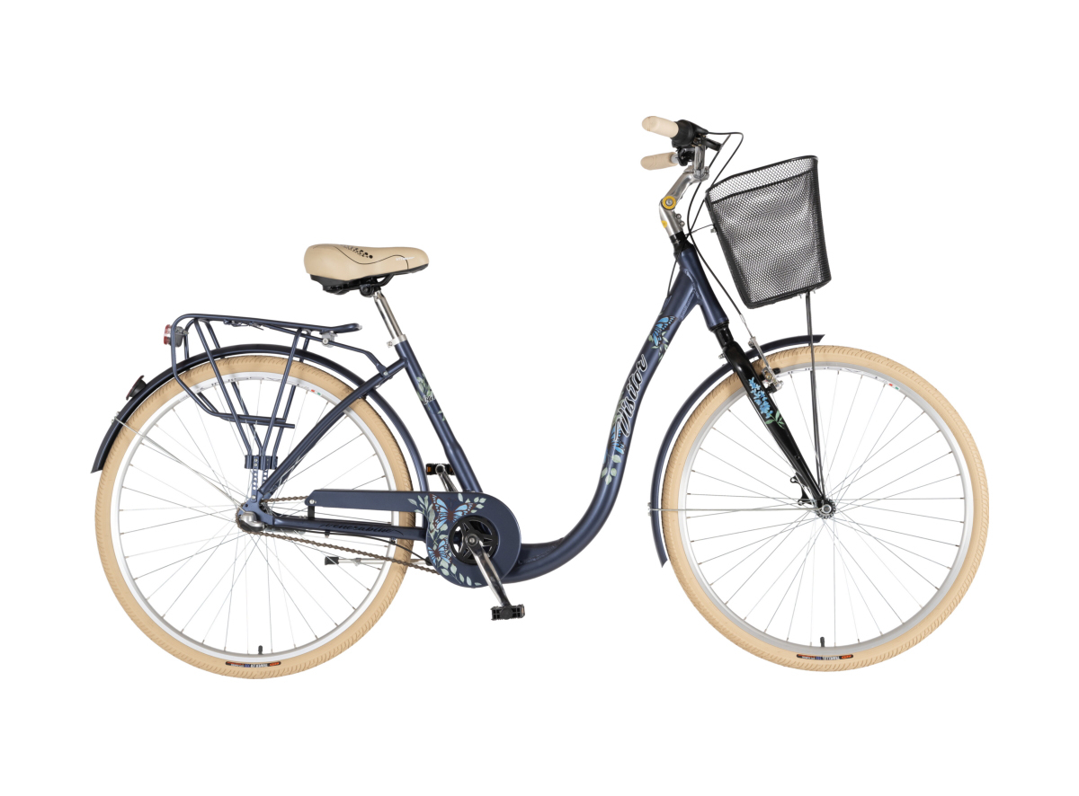 BICIKL FASHION VISITOR BUTTERFLY 28" ALU 18" V-BRAKE KONTRA  NEXUS 155-178CM (S/M) PLAVI  POLU MAT
