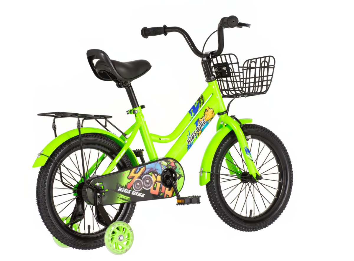 Kids bike Music zelena 16 2024