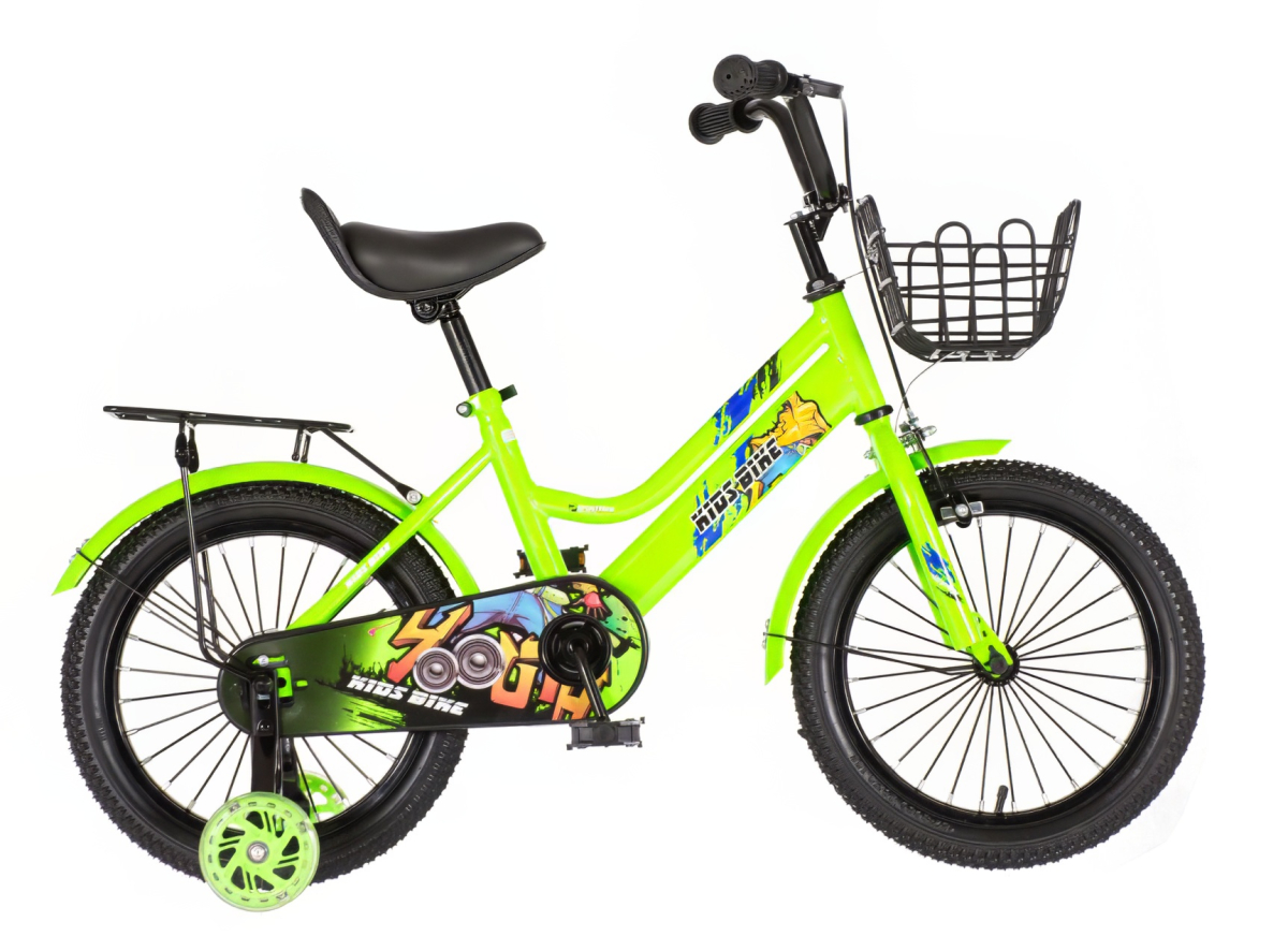 Kids bike Music zelena 16 2024