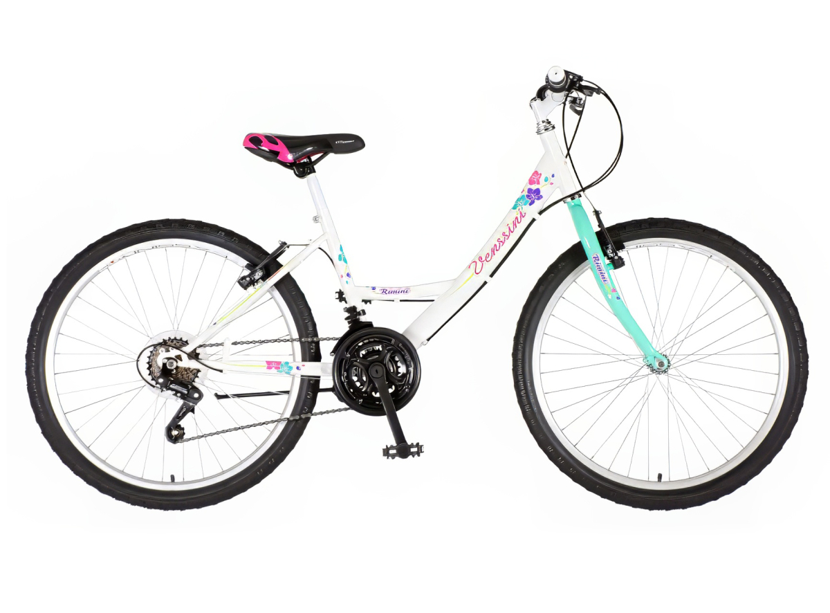 Bicikl Venssini Parma 24" belo tirkiz