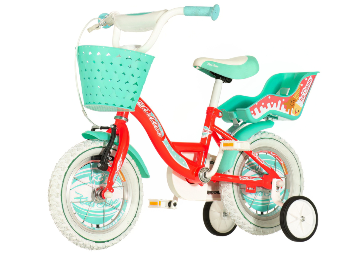 Bicikl Visitor Creme 12" crveno tirkiz