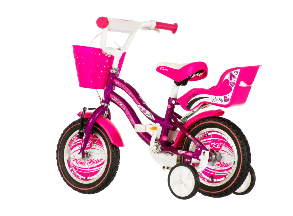 Bicikl Visitor Little heart 12"  ljubičasti