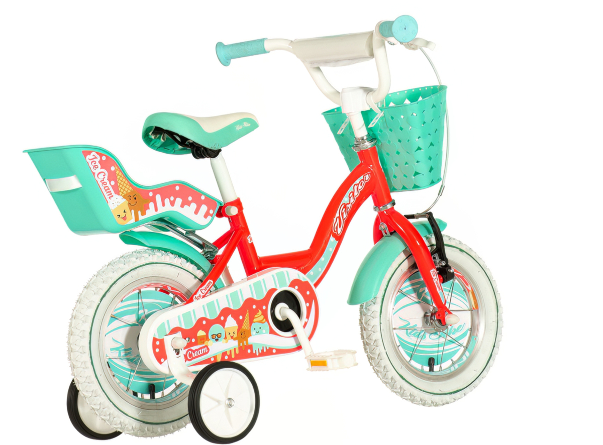 Bicikl Visitor Creme 12" crveno tirkiz