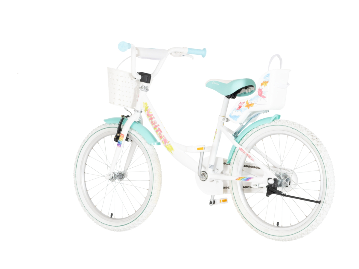 BICIKL KIDS VISITOR LOLA 20" 11" V-BRAKE  KONTRA 115-135CM (20") BELO ROZE PERLA