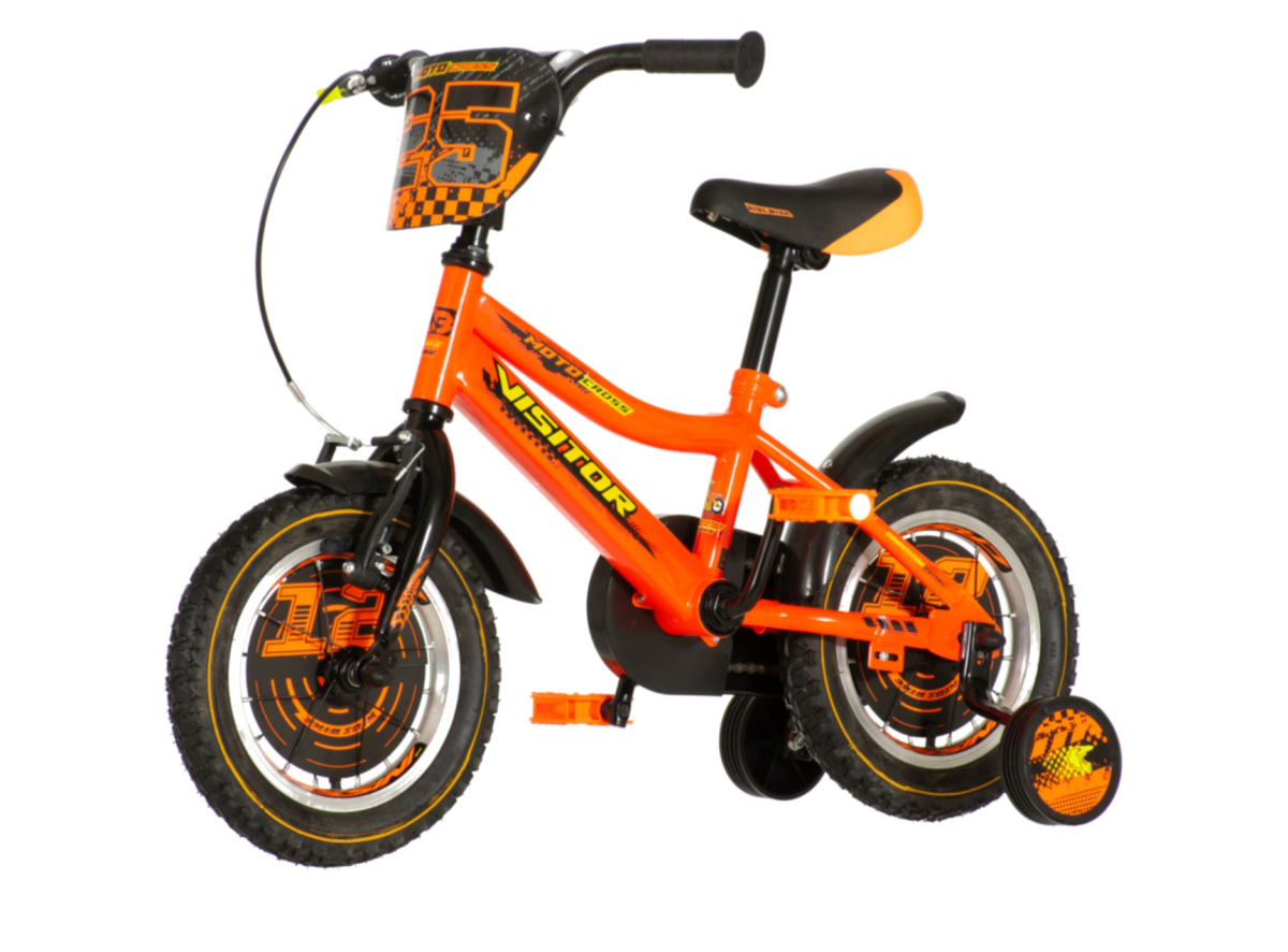 Bicikl Visitor Moto cross 12" narandžasti