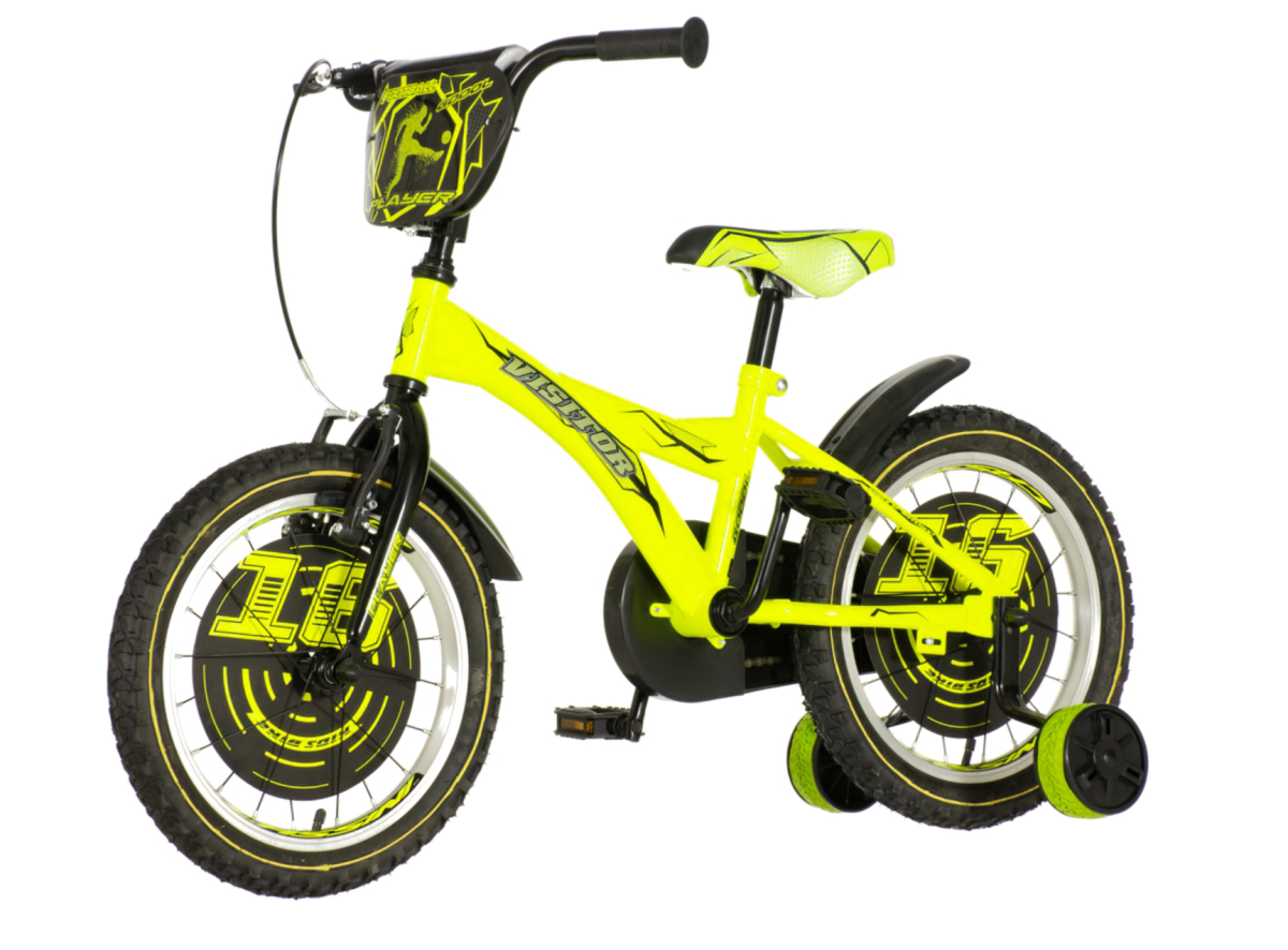 Bicikl Visitor Player 16" neon žuto crnii