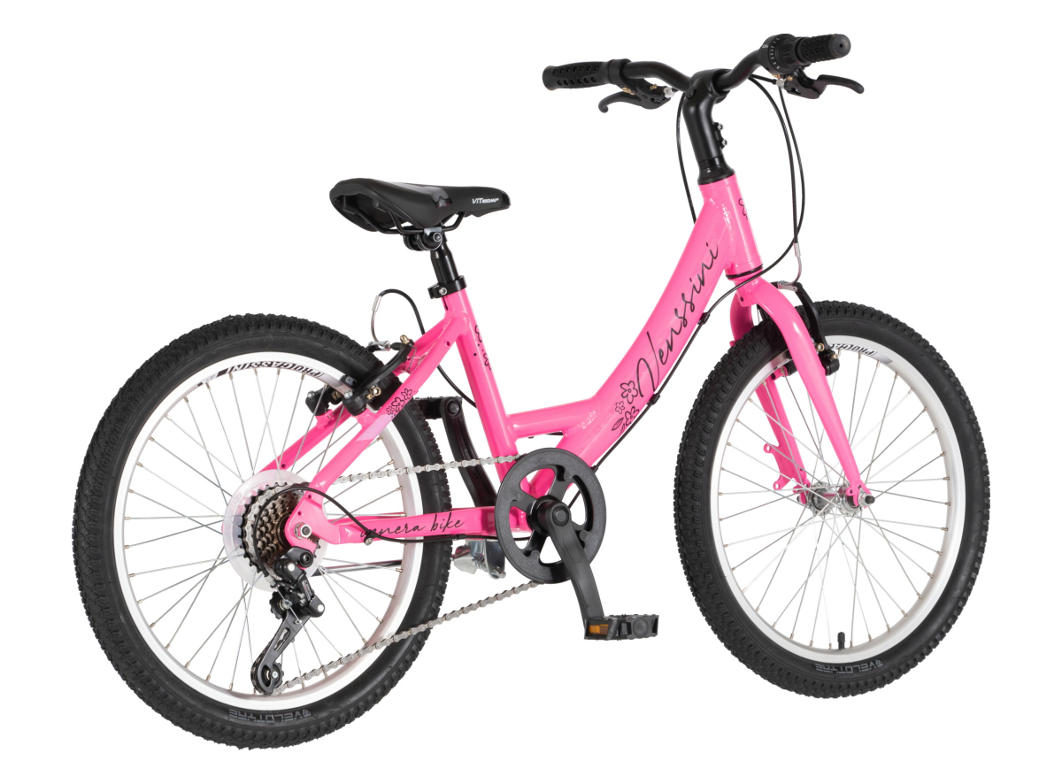 BICIKL JUNIOR 20 VENSSINI PARMA ALU 20" ALU 12" V-BRAKE  6 BRZINA 132-155CM (XS) ROZA