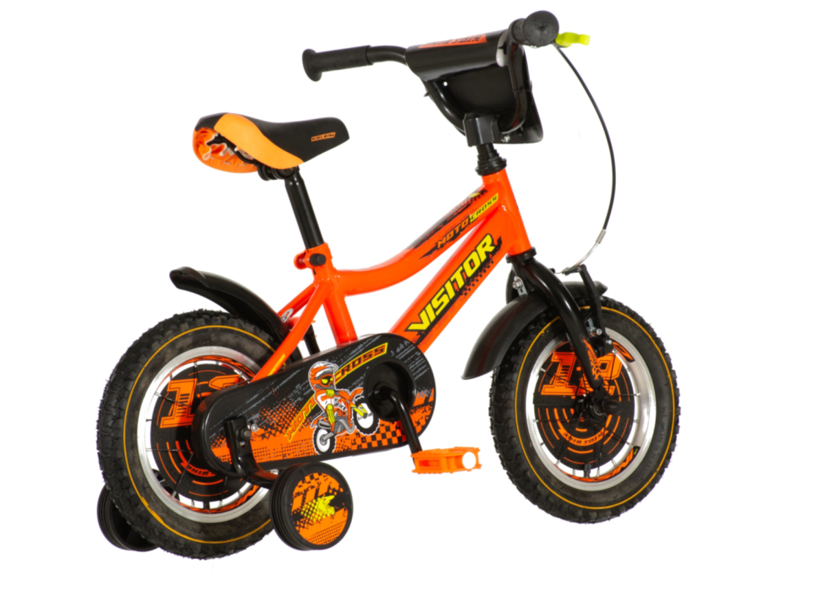 Bicikl Visitor Moto cross 12" narandžasti