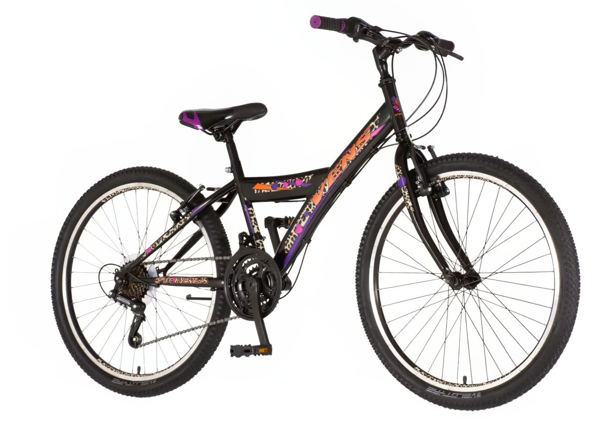 Bicikl Venssini Parma 24" crno roze