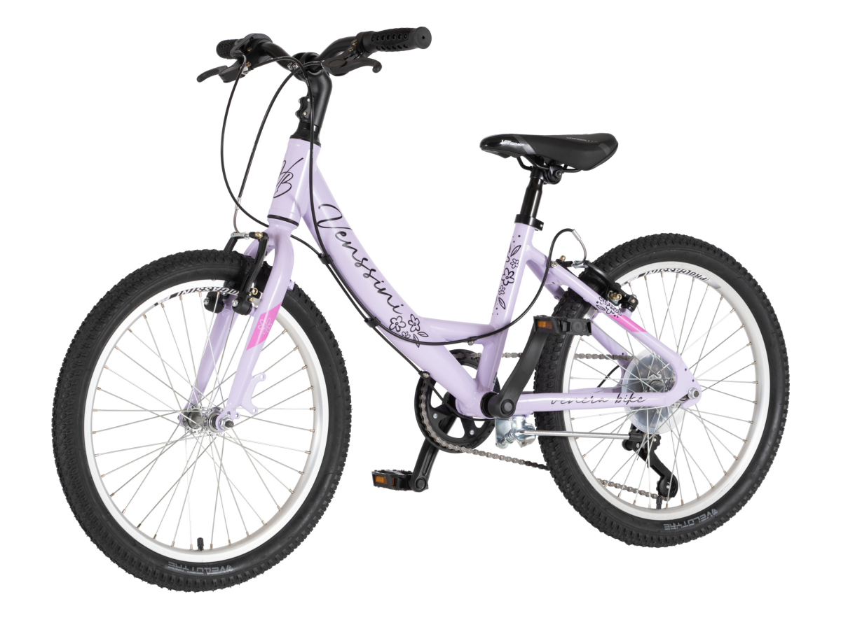 BICIKL JUNIOR 20 VENSSINI PARMA ALU 20" ALU 12" V-BRAKE 6 BRZINA 132-155CM (XS) LJUBIČASTI SJAJ UV