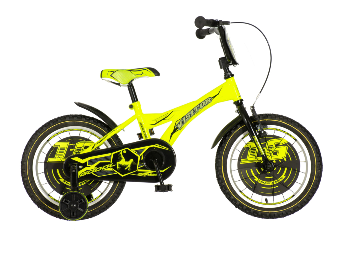 Bicikl Visitor Player 16" neon žuto crnii