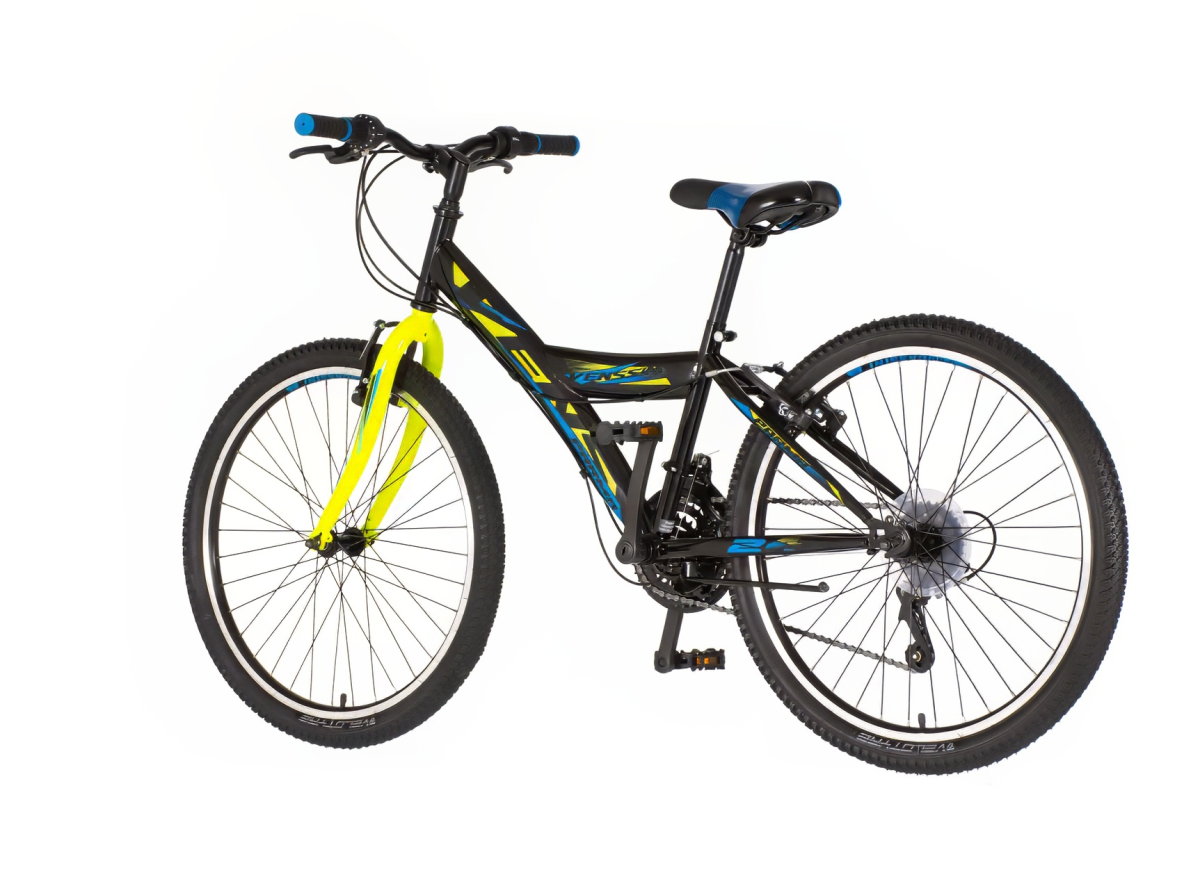 Bicikl Venssini Parma 24" crno žuti