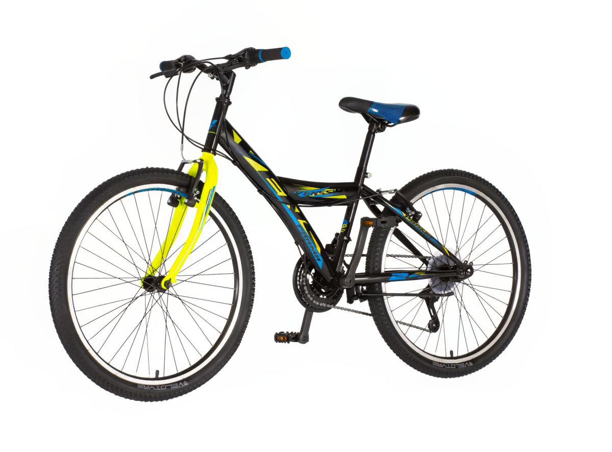 Bicikl Venssini Parma 24" crno žuti