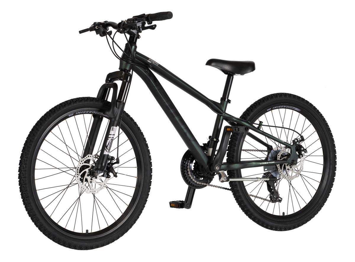 BICIKL JUNIOR 24 VISITOR CASCADE 24" AMORTIZER 12" DISK DUPLI 21 BRZINA 142-165CM (S) KAMELEON