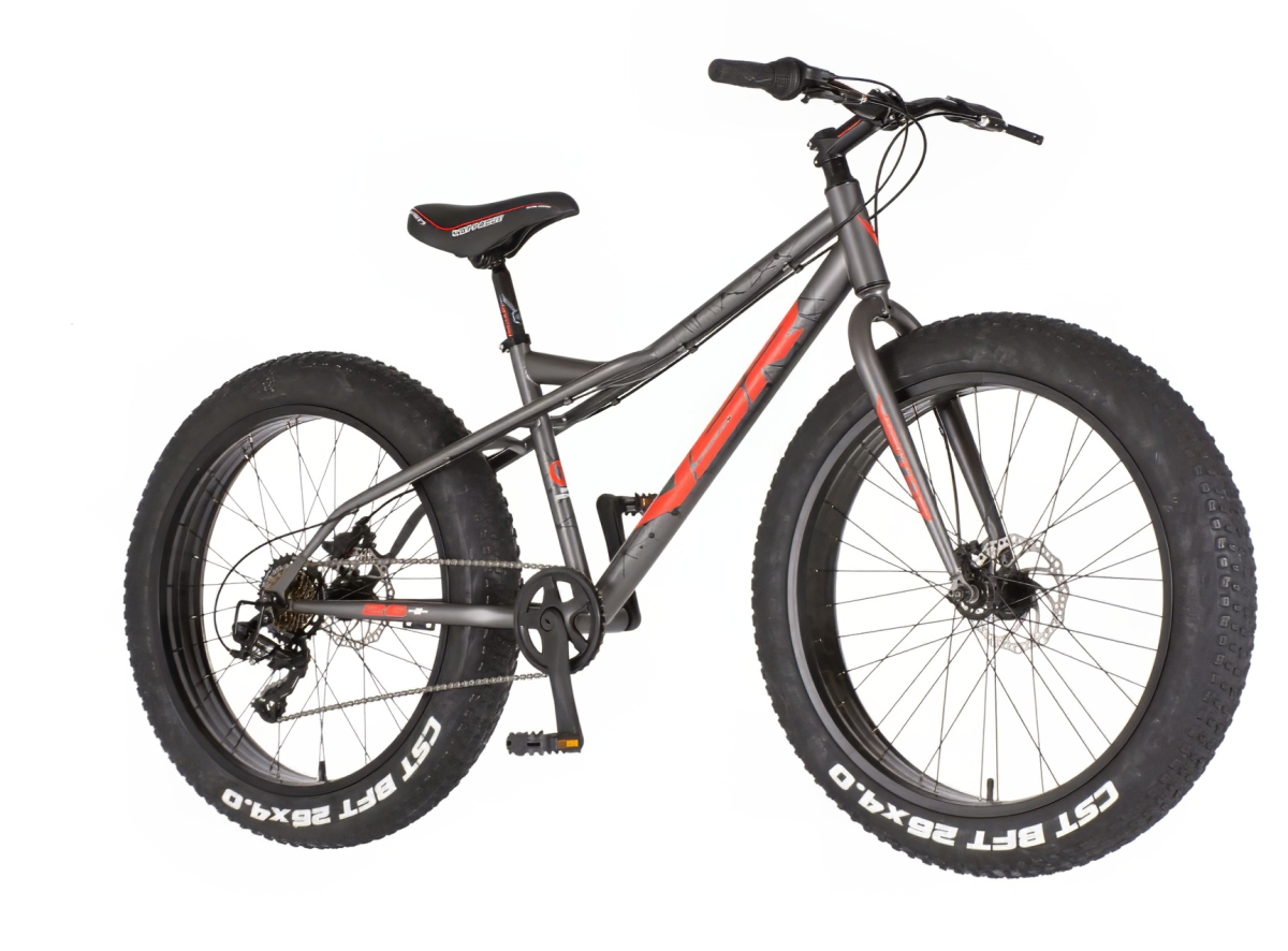 Bicikl Visitor Fat Bike 26" Bigfoot sivo crveni