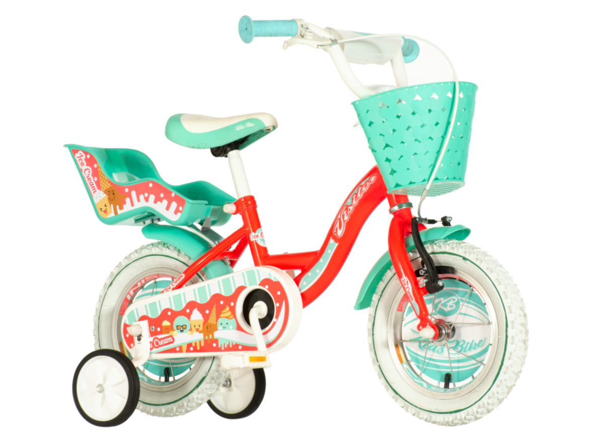 Bicikl Visitor Creme 12" crveno tirkiz